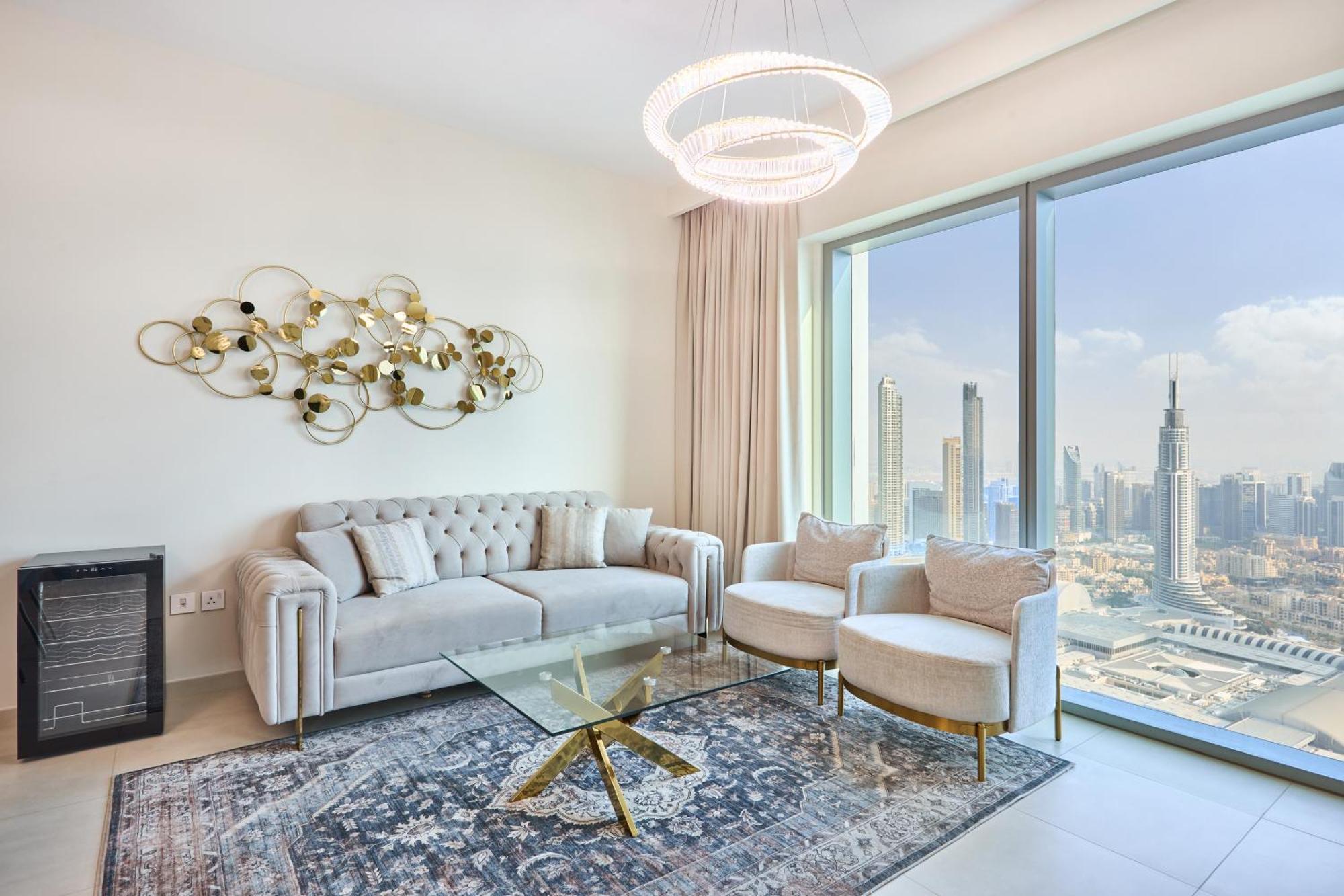 Luxury 4 Bedroom High-floor Apartment, Spectacular Burj Khalifa & Fountain Views, Steps Away From Mall - Downtown By Stayfinity Apartment *